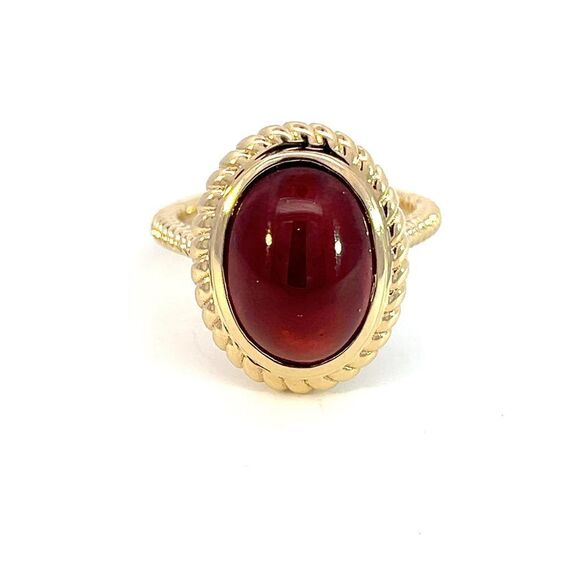 Natural Solitaire Spessartite Garnet Ring 14k 8.08 Cts Certified $3,150 310586 - Picture 2 of 14